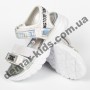 Детские босоножки Lilin Shoes B058-2-1 бело-серебряные большие